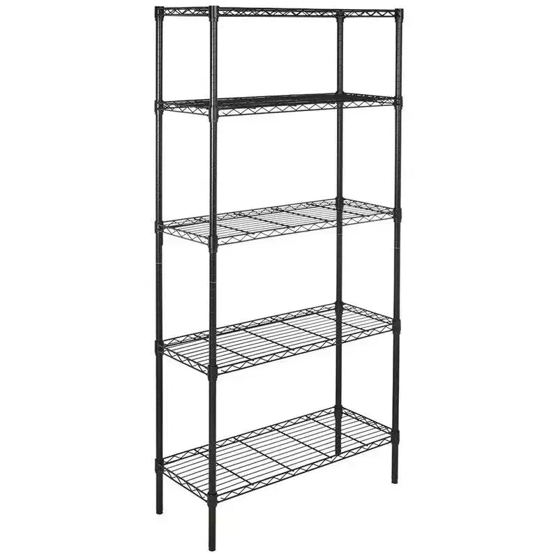 Scaffale metallico a 5 ripiani, larghezza 89,99 cm