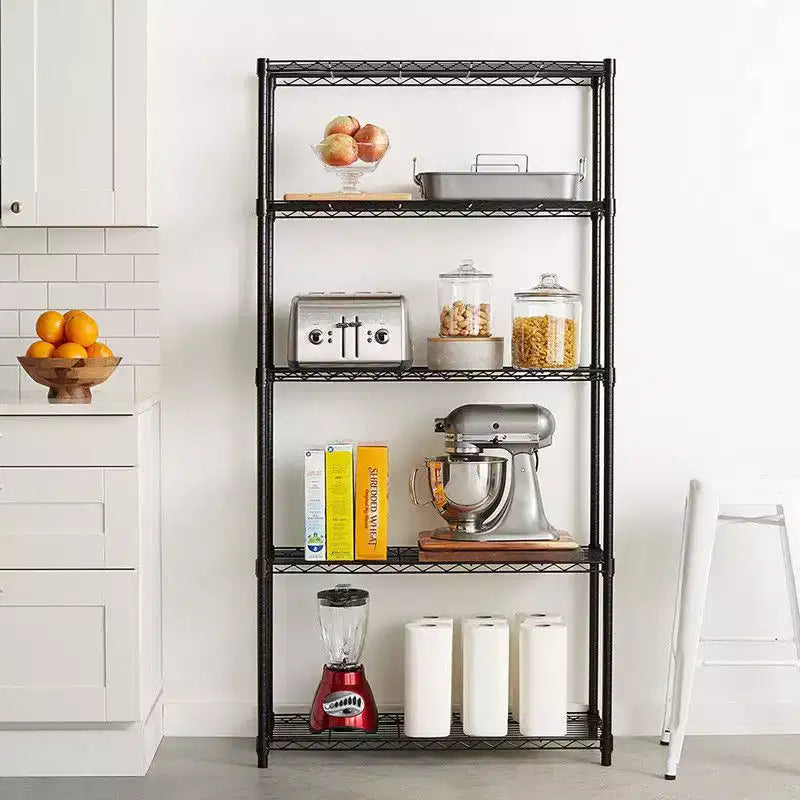 Scaffale metallico a 5 ripiani, larghezza 89,99 cm