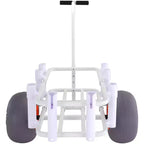 VEVOR Beach Fishing Cart, 300 lbs Load Capacity,Fish and Marine Cart with Two 13 Big Wheels PU Balloon Tires,Heavy-Duty Aluminum Pier Wagon Trolley