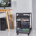 Armadio rack server open frame 15U – Profondità regolabile 23"–40", capacità 500 libbre