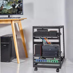 Armadio rack server open frame 15U – Profondità regolabile 23"–40", capacità 500 libbre