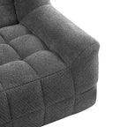 Divanetto a due posti in velluto trapuntato con schiuma a compressione, 64.5"