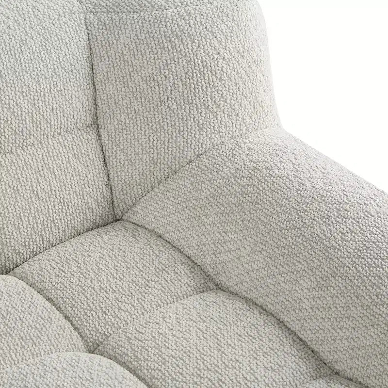 Divanetto a due posti in velluto trapuntato con schiuma a compressione, 64.5"