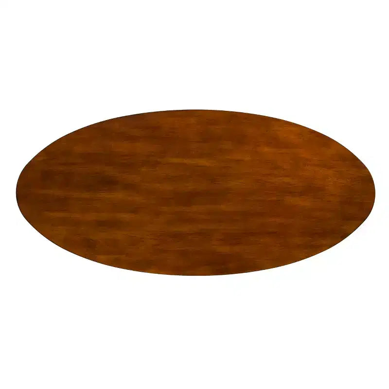 Tavolino da caffè ovale Mid-Century Modern – Marrone