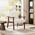 Poltrona d'accento in velluto a coste stile Mid-Century