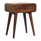 Comodino con cassetto in legno massello – 56 cm