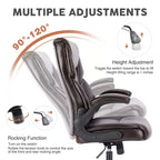 Sedia da ufficio ergonomica con braccioli ribaltabili e supporto lombare