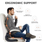 Sedia da ufficio ergonomica con braccioli ribaltabili e supporto lombare