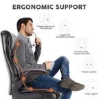 Sedia da ufficio ergonomica con braccioli ribaltabili e supporto lombare
