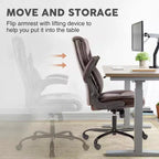 Sedia da ufficio ergonomica con braccioli ribaltabili e supporto lombare