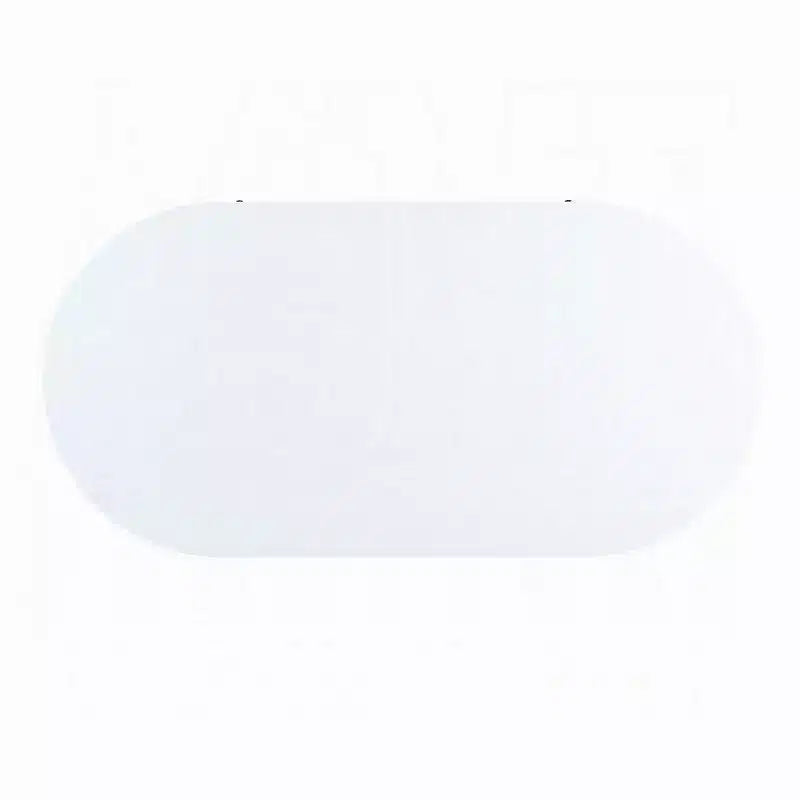 Tavolino Ovale con Cassetto – 120 cm, Bianco Lucido & Gambe in Metallo Dorato