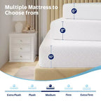 Materasso in memory foam con gel rinfrescante e supporto in carbone di bambù