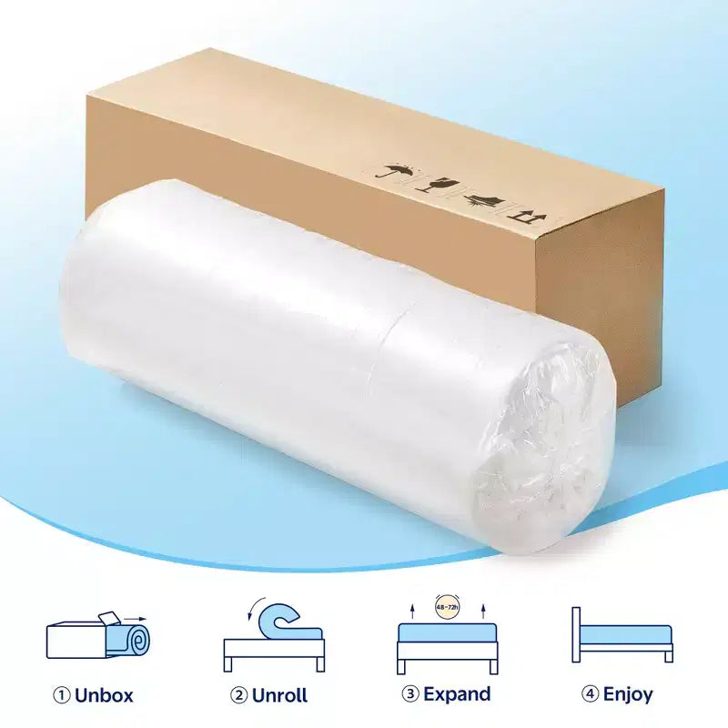 Materasso in memory foam con gel rinfrescante e supporto in carbone di bambù