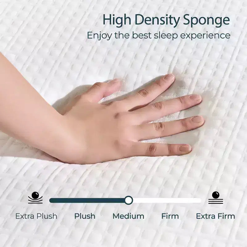 Materasso in memory foam con gel rinfrescante e supporto in carbone di bambù