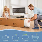 Materasso in memory foam con gel rinfrescante e supporto in carbone di bambù