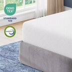 Materasso in memory foam con gel rinfrescante e supporto in carbone di bambù