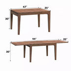 Tavolo da Pranzo Allungabile, 120-240 cm, per 10 Persone, Marrone Noce