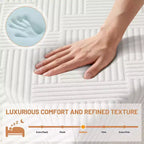 Materasso in Memory Foam da 8 Pollici – Rigidità Media, Infuso in Gel, Certificato CertiPUR-US