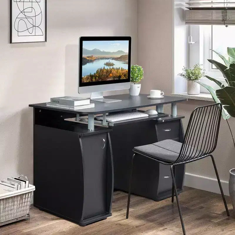 Scrivania per Computer da 45.3" con Cassetti e Ripiano