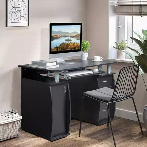 Scrivania per Computer da 45.3" con Cassetti e Ripiano