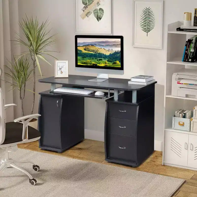 Scrivania per Computer da 45.3" con Cassetti e Ripiano