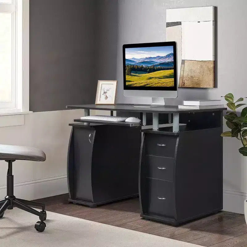 Scrivania per Computer da 45.3" con Cassetti e Ripiano