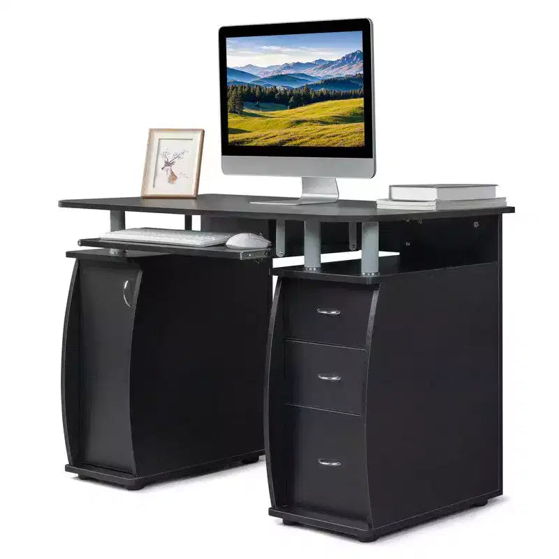 Scrivania per Computer da 45.3" con Cassetti e Ripiano