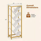 Libreria a forma di albero a 9 livelli – Scaffale angolare autoportante