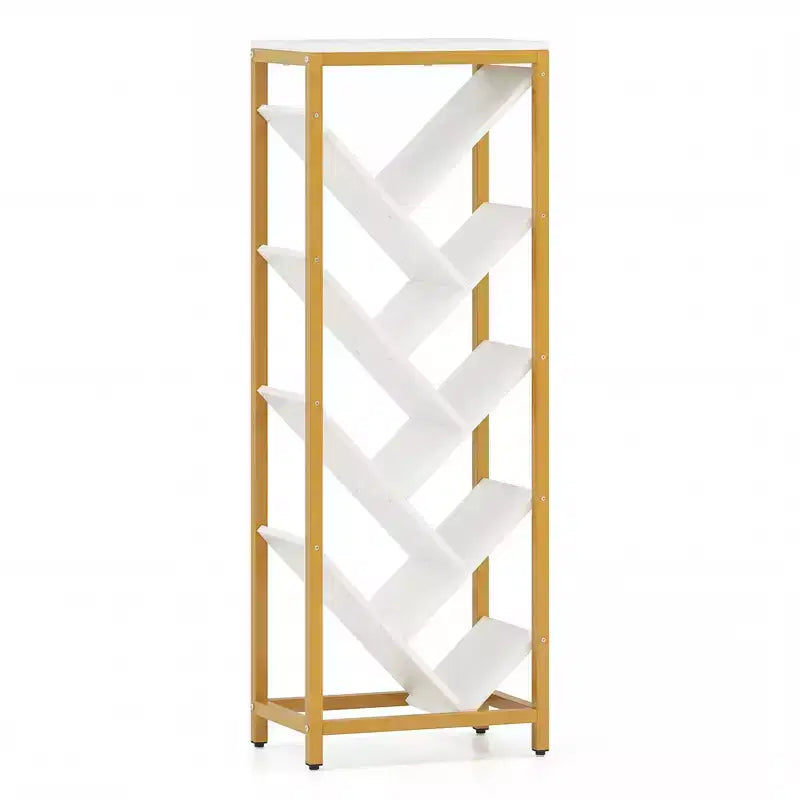 Libreria a forma di albero a 9 livelli – Scaffale angolare autoportante