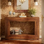 JVNOXK 47 Rustic Farmhouse Wood End Table Side Table