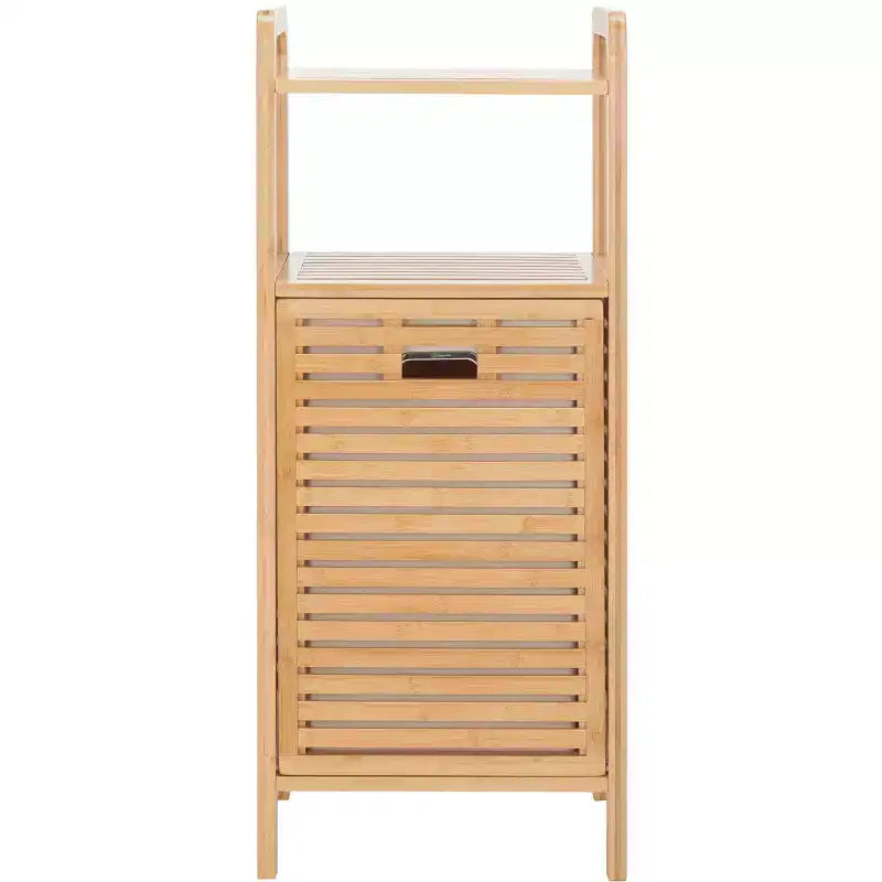 Hallow Laundry Basket with Shelf - STG1903 - Natural/Beige - Safavieh