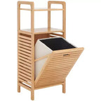 Cesto portabiancheria Hallow con ripiano - STG1903 - Naturale/Beige - Safavieh