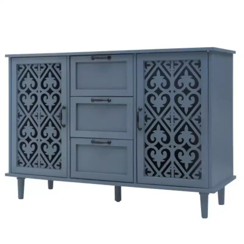Credenza a buffet a 3 cassetti con 2 ante – Credenza contenitore larga 120 cm