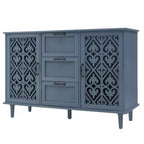 Credenza a buffet a 3 cassetti con 2 ante – Credenza contenitore larga 120 cm
