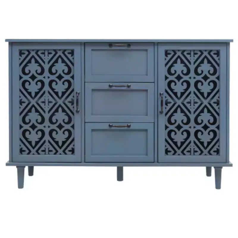 Credenza a buffet a 3 cassetti con 2 ante – Credenza contenitore larga 120 cm